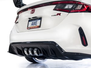 Honda Civic Type R Performance Exhaust - AWE Tuning - Cat-Back Track Edition - Chrome Silver - 2023+